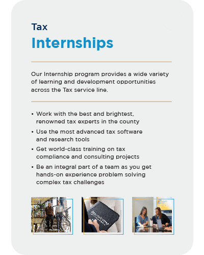 career fair Tax Card internship